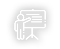 Icon Person an Whiteboard