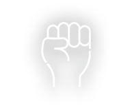 Pfaust in die Luft strecken